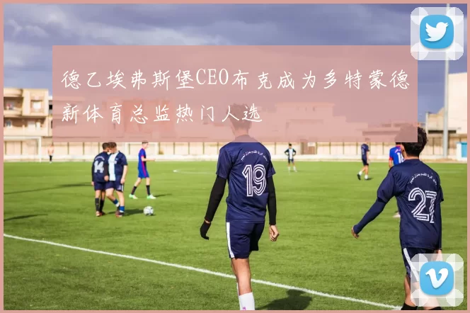 德乙埃弗斯堡CEO布克成为多特蒙德新体育总监热门人选